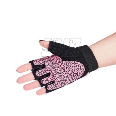 4. Gloves for the gym Pink / Gray W HMS RST03 rM