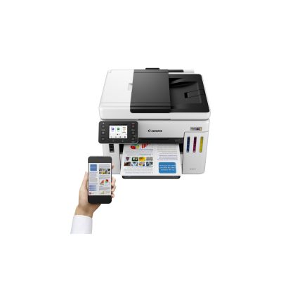 22. Canon MAXIFY GX 7150 Printer, Inkjet, Color Printing, 600 x 1200 DPI, A4, Direct Print, White