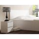 7. M2 MALWA BEDSIDE TABLE 2 DRAWERS WHITE 2 PIECES