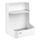 Ergo Office Under-Desk Container/Organizer with Accessory Shelf, White, Max. 5kg, ER-442