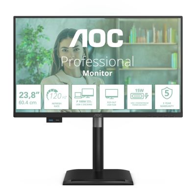 AOC 24P4CV Computer Monitor 60.5 cm (23.8") 1920 x 1080 px Full HD LED Black