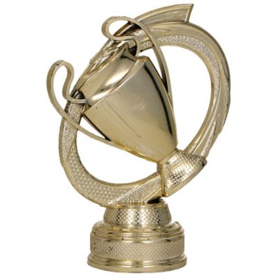 3. Gold plastic figurine - cup