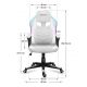 9. Huzaro Force 2.5 RGB WHITE MESH Gaming Chair