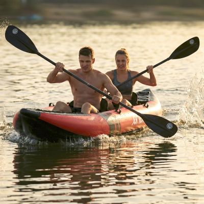 65. 2-PERSON KAYAK SET 385x96x42CM LAMINATED PVC 200KG ENERO