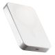 ZENS Slim Qi2 Aluminum Powerbank - 10000 mAh magnetic powerbank compatible with MagSafe and Qi2 (white)