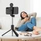 12. Selfie stick WR1YXS telescopic tripod 0.71m with round lamp - black