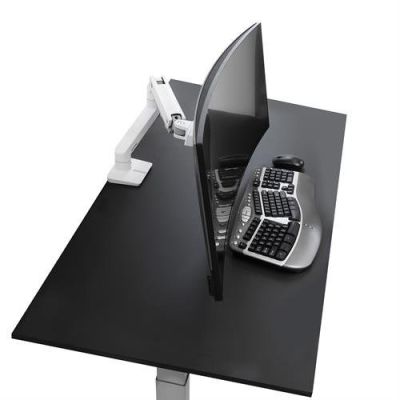 6. Ergotron HX Desk Monitor Arm White - desk mount for monitor