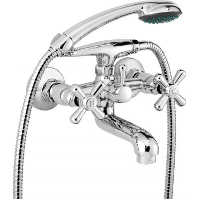 4. Deante Neo Symetrio wall-mounted bathtub and shower faucet, chrome, BOS011D