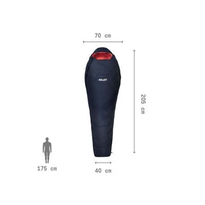 3. MILLET Baikal 750 W women's sleeping bag navy blue