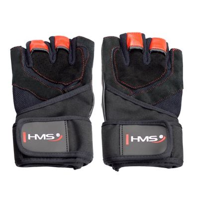 Black/Red HMS RST01 rM Gym Gloves