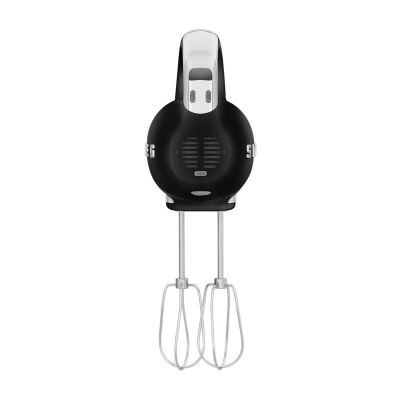 7. Smeg HMF01BLEU hand mixer in a retro 1950s style.