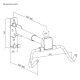 4. MACLEAN BIKE HOLDER / WALL HANGER, HORIZONTAL, STEEL, MAX LOAD 30KG, ANGLE ADJUSTMENT MC-172