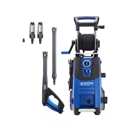 6. Nilfisk PREMIUM 190-12 EU Upright Electric Pressure Washer, 650 l/h, Blue, Black
