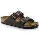 14. Birkenstock Arizona Nubuck Habana Narrow Brown Women's/Men's Flip-Flops (52533)