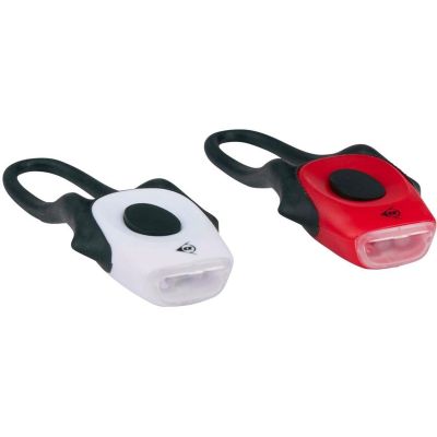 2. DUNLOP PRO SILICONE LED BIKE LIGHT KIT FRONT AND REAR