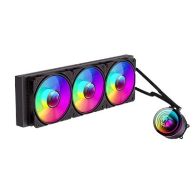 GameMax ICEBURG 360 INFINITY BK computer cooling system Processor All-in-one Liquid Cooler 12 cm Black 1 pc.