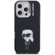 3. Karl Lagerfeld IML Aquarelle Karl & Logo MagSafe Case for iPhone 16 Pro - Black