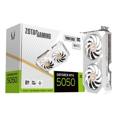 13. ZOTAC GAMING GeForce RTX 5050 Twin Edge OC White Graphics Card