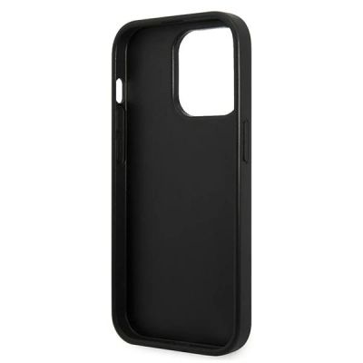 7. Karl Lagerfeld Glitter Plaque Logo Case for iPhone 14 Pro Max - Black