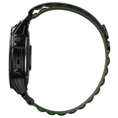 2. Tech-Protect Nylon Pro Strap for Garmin Fenix 5 / 6 / 6 Pro / 7 - Dark Green