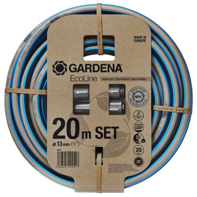 Gardena 18931-20 Garden Hose 20m Above Ground Plastic, Thermoplastic Elastomer Black, Blue, Gray