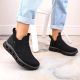 21. Rieker W RKR616 comfortable slip-on ankle boots, black