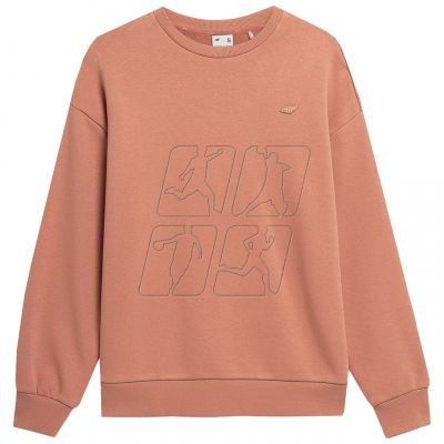 2. Sweatshirt 4F W 4FSS23TSWSF537 salmon