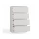 3. Malwa Chest of Drawers M4/60 WHITE