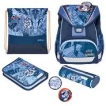 Herlitz UltraLight Plus TechMech School Backpack Set Boy Polyester Blue, Orange