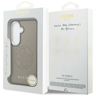 8. Guess Perforated Logo MagSafe Case for Samsung Galaxy S26 - Brown