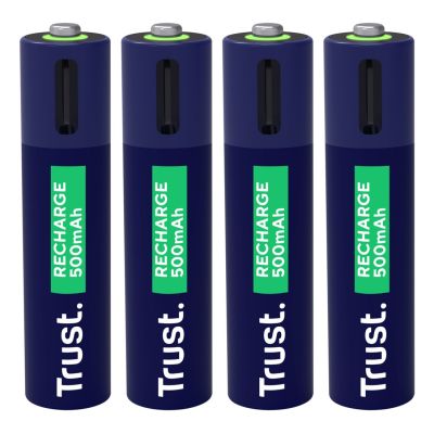 Trust AAA Batteries USB-C RECHARGEABLE BATTERIES 4P