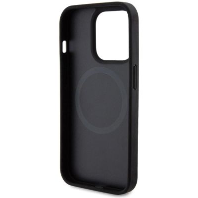 7. Ferrari Carbon Metal Logo MagSafe case for iPhone 15 Pro - black