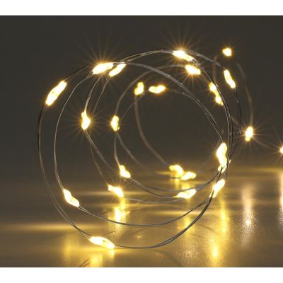 15. BATTERY-OPERATED WIRE LAMPS GARLAND 100 LED WARM WHITE
