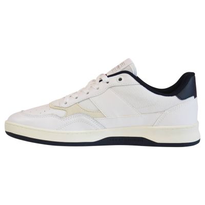 2. Tommy Hilfiger Retro Court Mix Cupsole Men's Shoes White - FM0FM04006 YBR