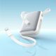9. Joyroom JR-PBF27 10000mAh 22.5W Powerbank with Built-in USB-C and Lightning Cables - White