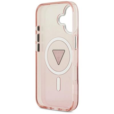 7. Guess IML Gradient Triangle Logo MagSafe Case for iPhone 17 - Pink