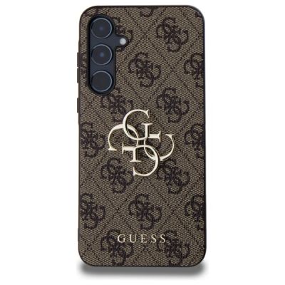 3. Guess 4G Big Metal Logo case for Samsung Galaxy A55 - brown