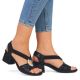 16. Comfortable Rieker W RKR679 black sandals