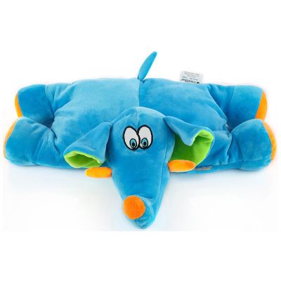4. TRAVEL BLUE TRUNKY ELEPHANT TRAVEL PILLOW FOR CHILDREN