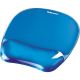 Fellowes CRYSTAL Mouse Pad and Wrist Rest Gel Blue
