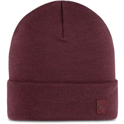 BUFF MERINO HEAVYWEIGHT BEANIE SOLID GARNET Hat – One Size