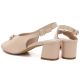 4. Beige Sergio Leone SK469 women's high-heeled sandals
