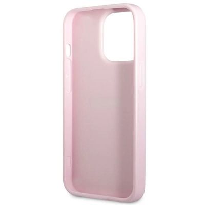 7. Guess GUHCP13LPSASBPU iPhone 13 Pro / 13 6.1" purple/purple Saffiano Hot Stamp & Metal Logo