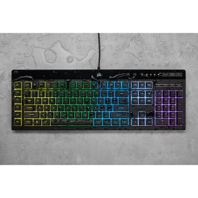 13. Corsair | Rubber Dome | K55 RGB PRO | Gaming Keyboard | Gaming Keyboard | RGB LED Light | United States | Wired | Black