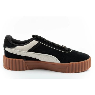 4. Puma women's sports shoes sneakers Carina 3.0 leather black fashionable