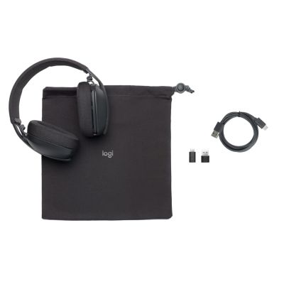 4. Logitech Zone Vibe Wireless Headset Headband Bluetooth Calls/Music Graphite