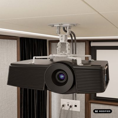 4. MACLEAN PROJECTOR CEILING MOUNT, 54~320MM, UP TO 13.5 KG, 360-DEGREE ROTATION MC-200 W