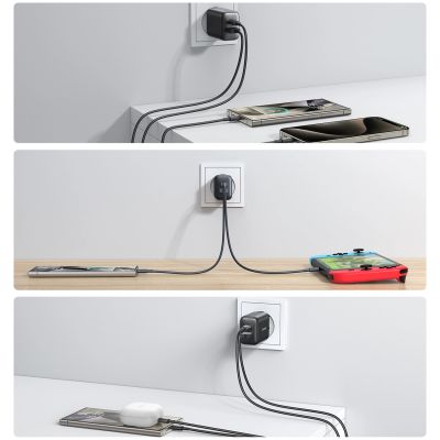 11. Joyroom JR-TCF13 network charger USB-C / USB-A 25W SFC / PPS / PD - black