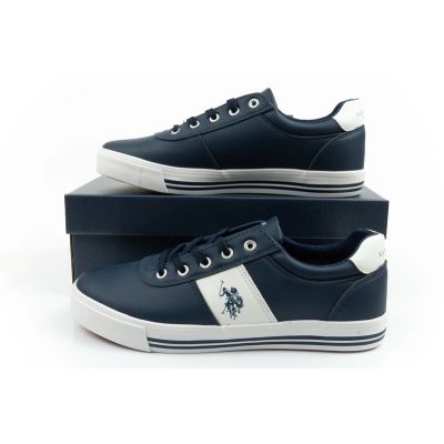 10. US Polo Assn. shoes sneakers men's sneakers fashionable navy blue comfortable