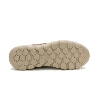 6. CATERPILLAR HEX LITE LEATHER BT BROWN SHOES (P726639)